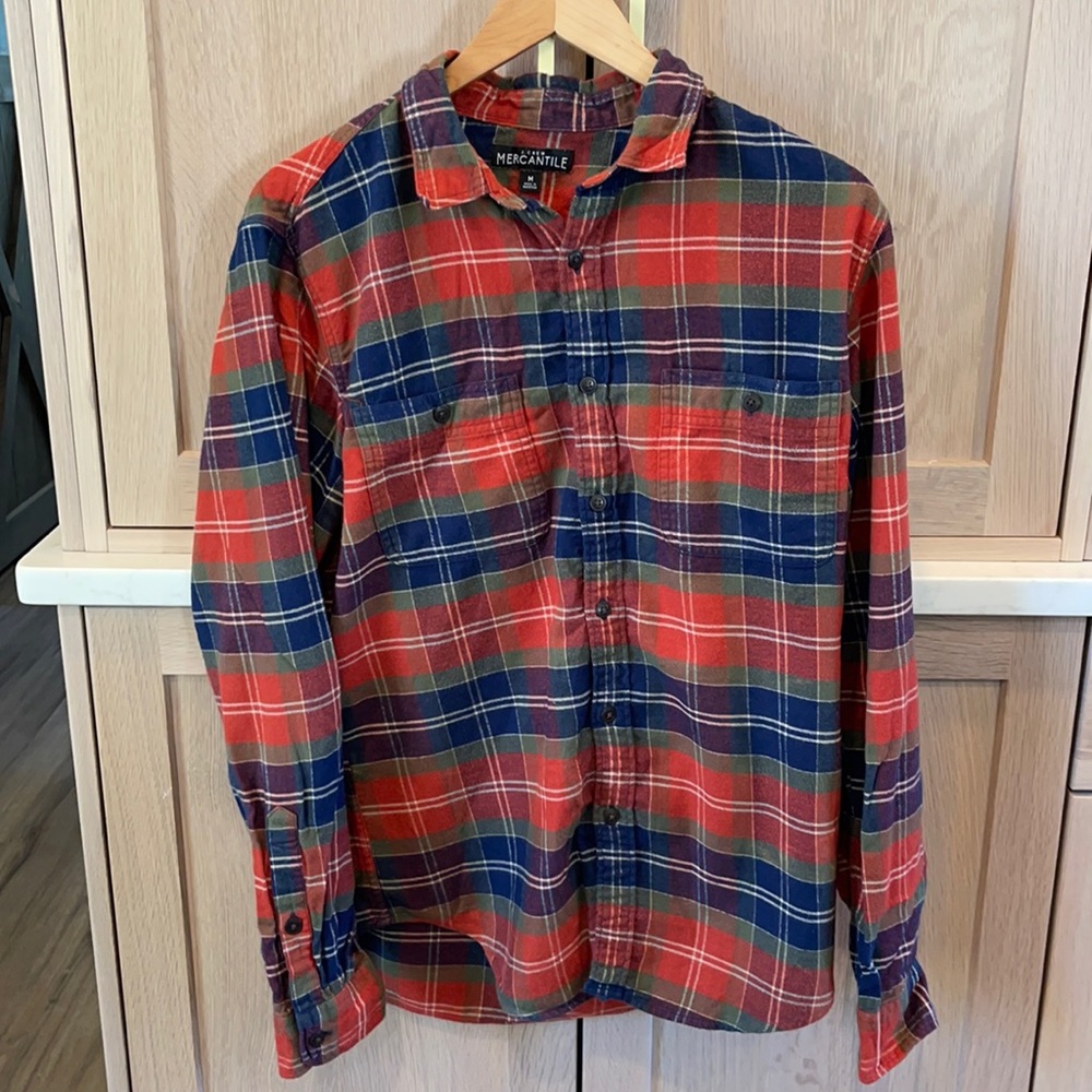 Comfy plaid button up